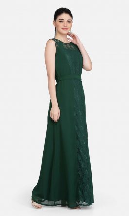 Eavan Green Lace Maxi Dress