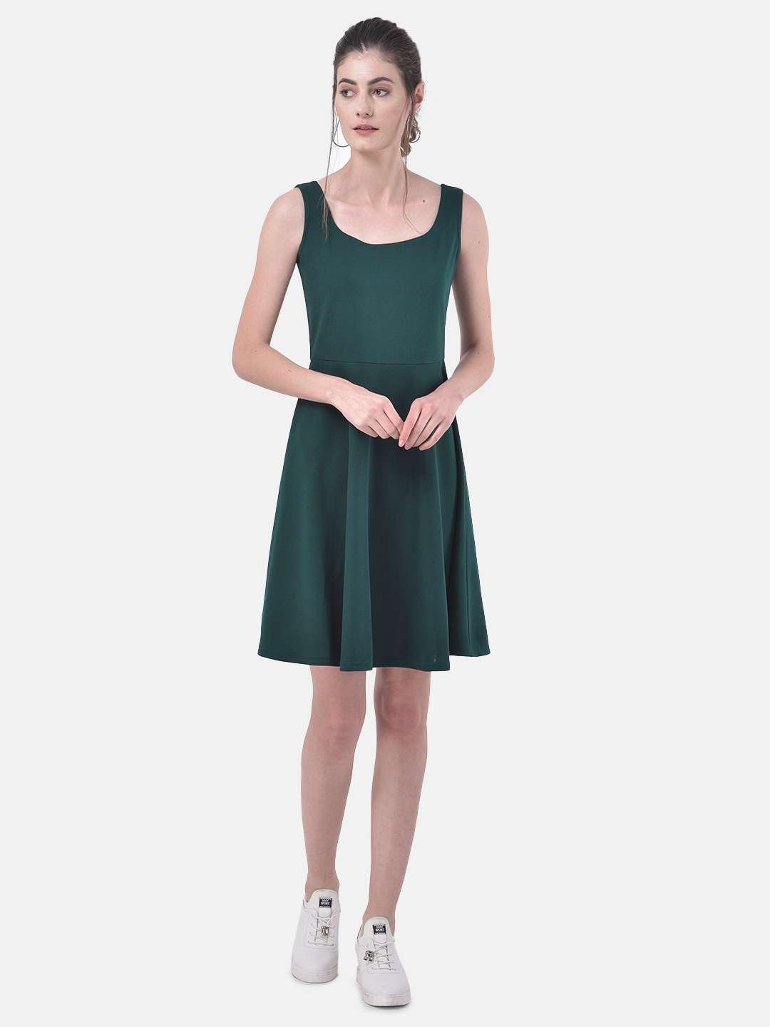 Eavan Emerald Green Skater Dress eavan