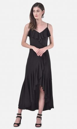 Eavan Black High-Low Dress